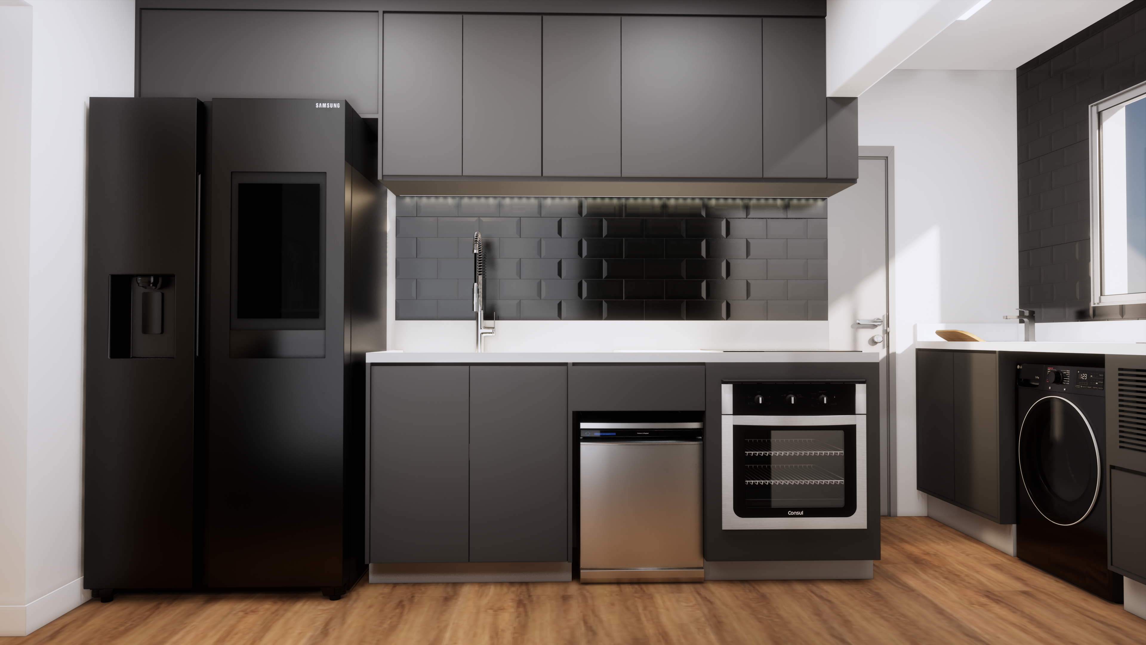 Um apartamento na Casa do Ator com design contemporâneo, integração fluida e uma atmosfera elegante e acolhedora. Um projeto leve, funcional e sofisticado que reflete o estilo de vida dos moradores.